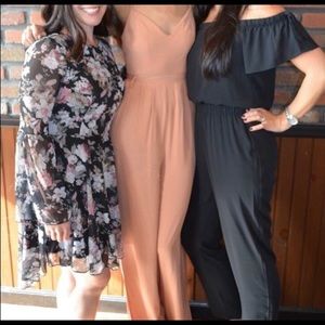 Lovers & friends peachy open leg jumpsuit